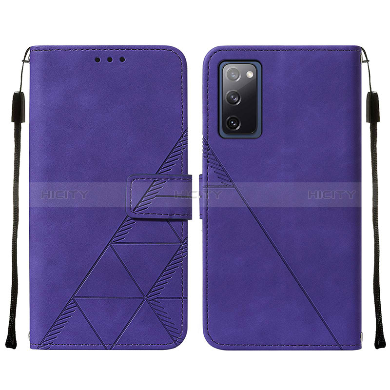 Coque Portefeuille Livre Cuir Etui Clapet Y01B pour Samsung Galaxy S20 FE 4G Violet Plus