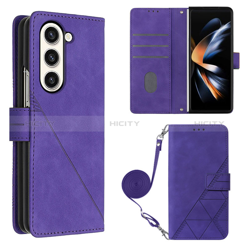 Coque Portefeuille Livre Cuir Etui Clapet Y01B pour Samsung Galaxy Z Fold5 5G Plus