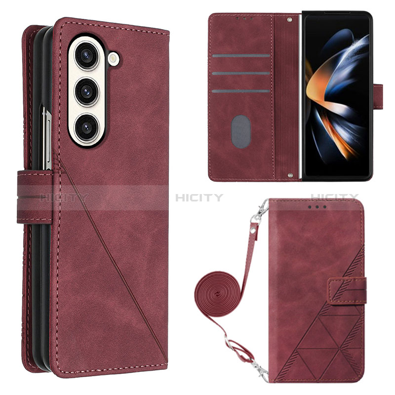 Coque Portefeuille Livre Cuir Etui Clapet Y01B pour Samsung Galaxy Z Fold5 5G Plus