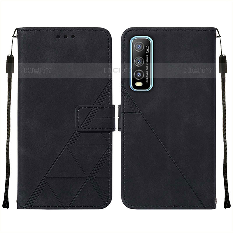 Coque Portefeuille Livre Cuir Etui Clapet Y01B pour Vivo iQOO U1 Noir Plus