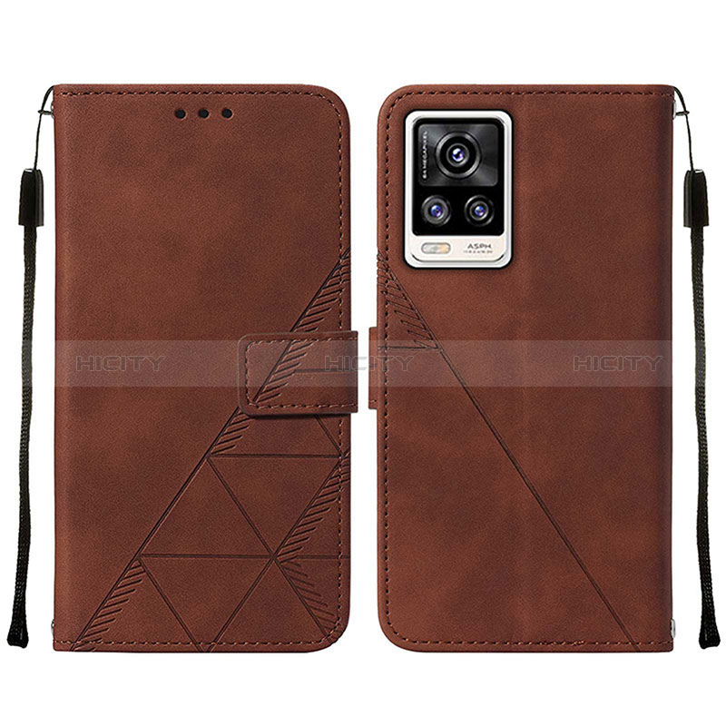 Coque Portefeuille Livre Cuir Etui Clapet Y01B pour Vivo V21e 4G Plus