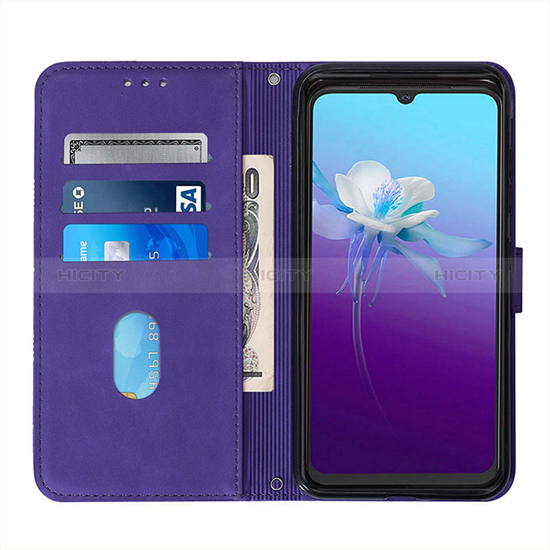 Coque Portefeuille Livre Cuir Etui Clapet Y01B pour Vivo V21e 4G Plus