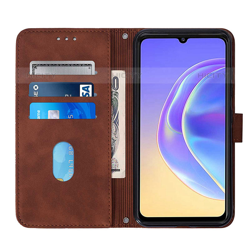 Coque Portefeuille Livre Cuir Etui Clapet Y01B pour Vivo V21e 5G Plus