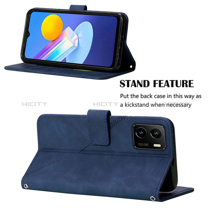 Coque Portefeuille Livre Cuir Etui Clapet Y01B pour Vivo Y10 Plus