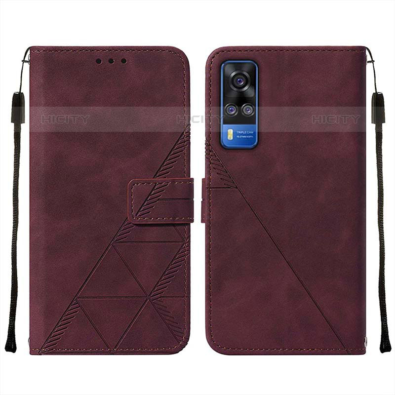 Coque Portefeuille Livre Cuir Etui Clapet Y01B pour Vivo Y51A Plus