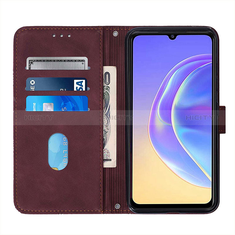 Coque Portefeuille Livre Cuir Etui Clapet Y01B pour Vivo Y72 India Plus