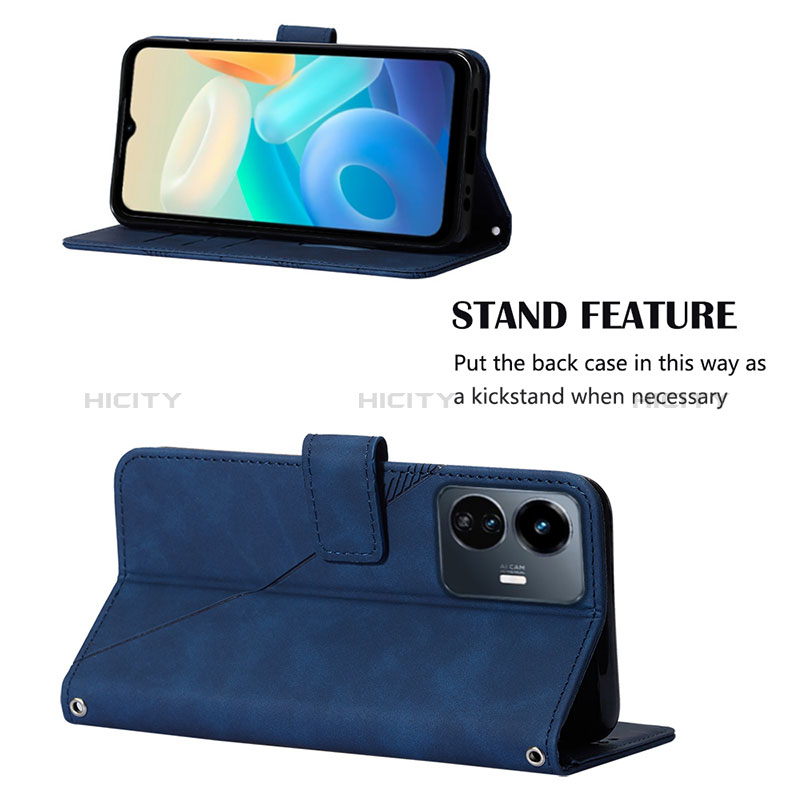 Coque Portefeuille Livre Cuir Etui Clapet Y01B pour Vivo Y77e t1 Plus