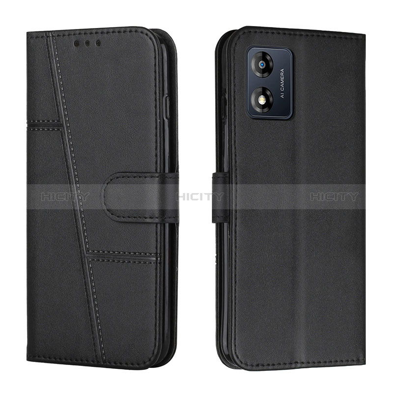 Coque Portefeuille Livre Cuir Etui Clapet Y01X pour Motorola Moto E13 Noir Plus