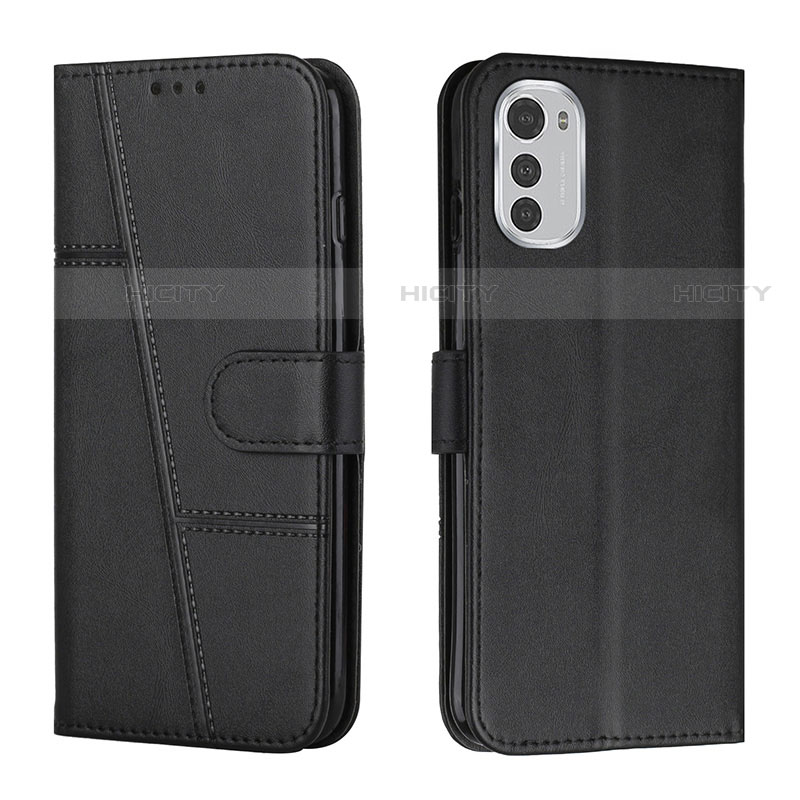 Coque Portefeuille Livre Cuir Etui Clapet Y01X pour Motorola Moto E32s Noir Plus