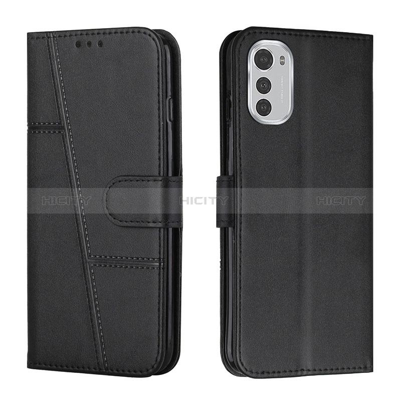 Coque Portefeuille Livre Cuir Etui Clapet Y01X pour Motorola Moto E32s Noir Plus