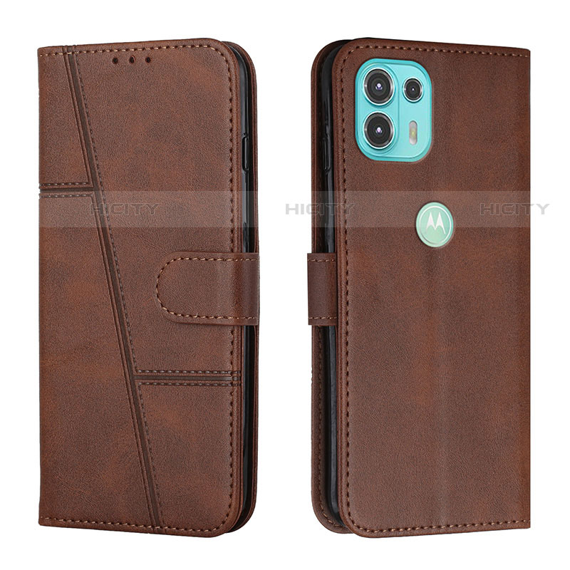 Coque Portefeuille Livre Cuir Etui Clapet Y01X pour Motorola Moto Edge 20 Lite 5G Marron Plus