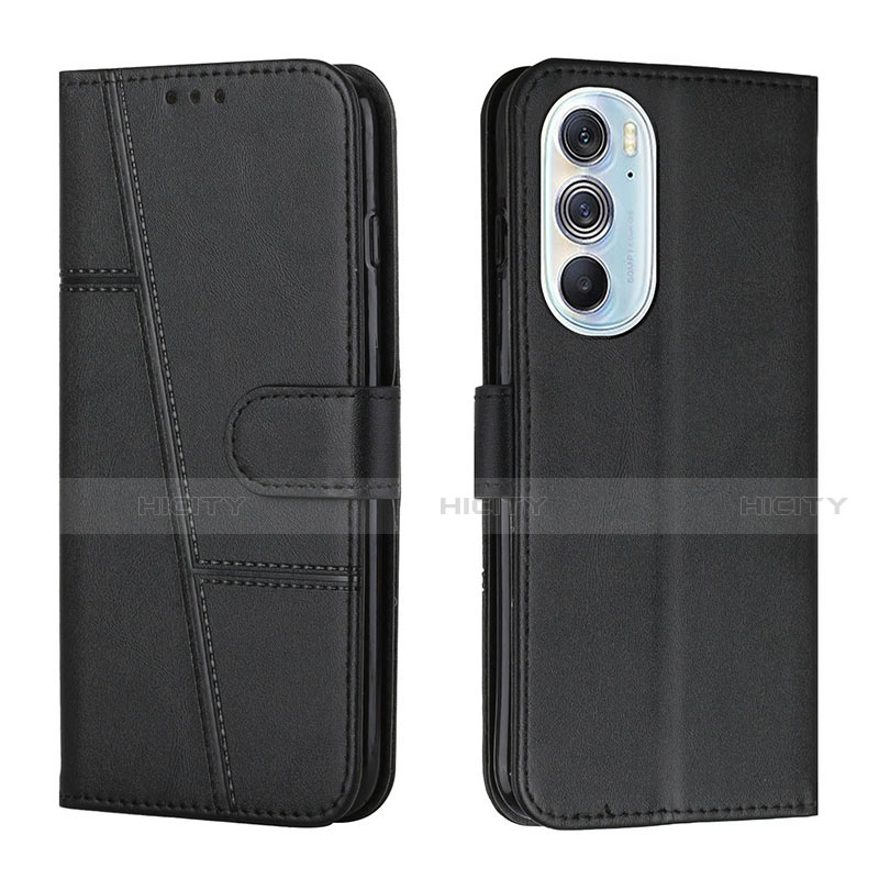 Coque Portefeuille Livre Cuir Etui Clapet Y01X pour Motorola Moto Edge 30 Pro 5G Noir Plus