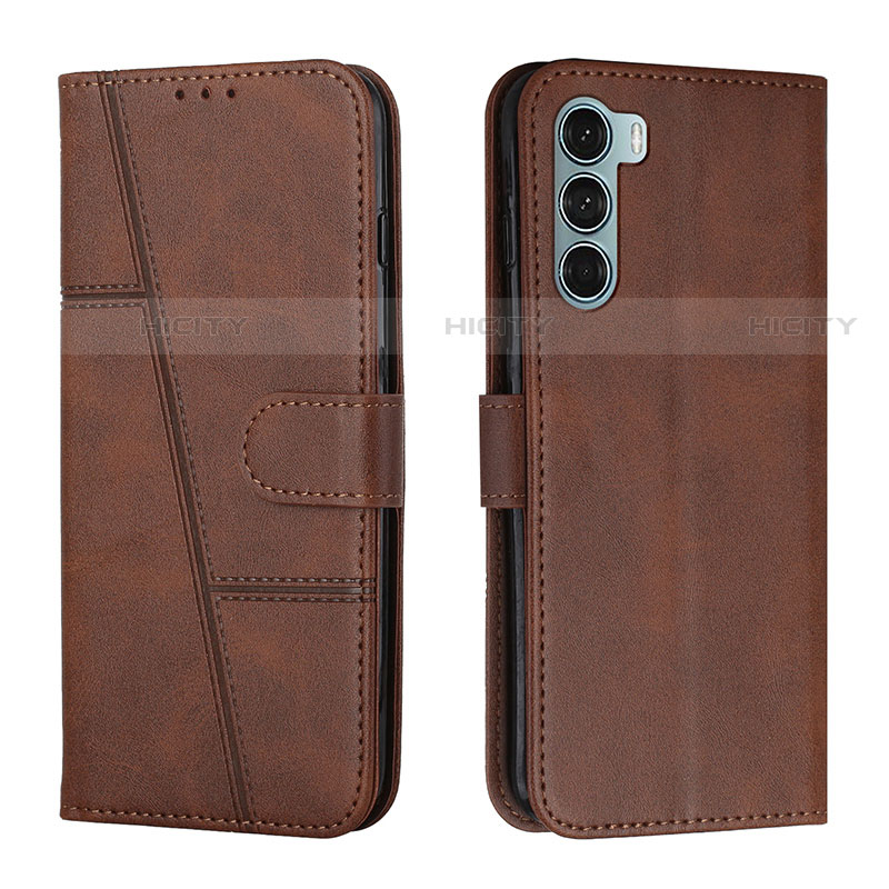 Coque Portefeuille Livre Cuir Etui Clapet Y01X pour Motorola Moto Edge S30 5G Marron Plus