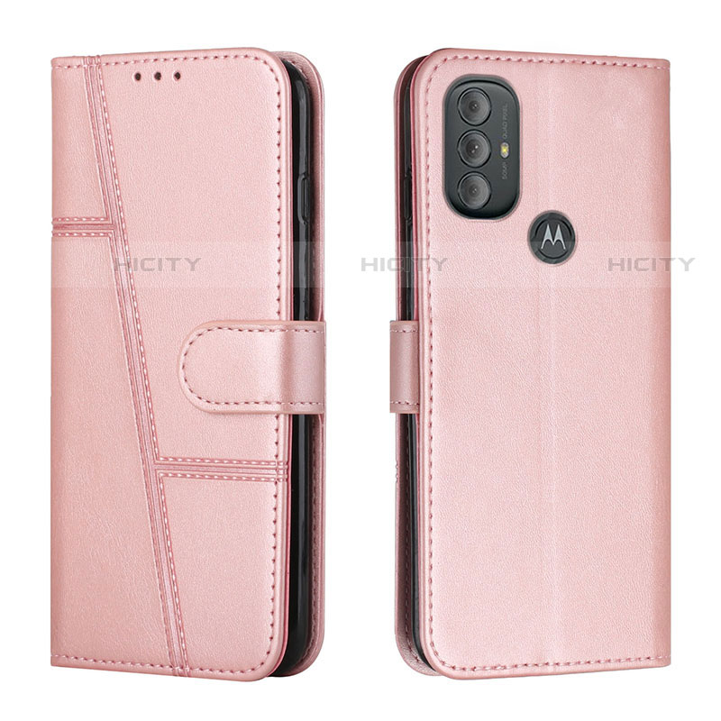 Coque Portefeuille Livre Cuir Etui Clapet Y01X pour Motorola Moto G Play Gen 2 Or Rose Plus