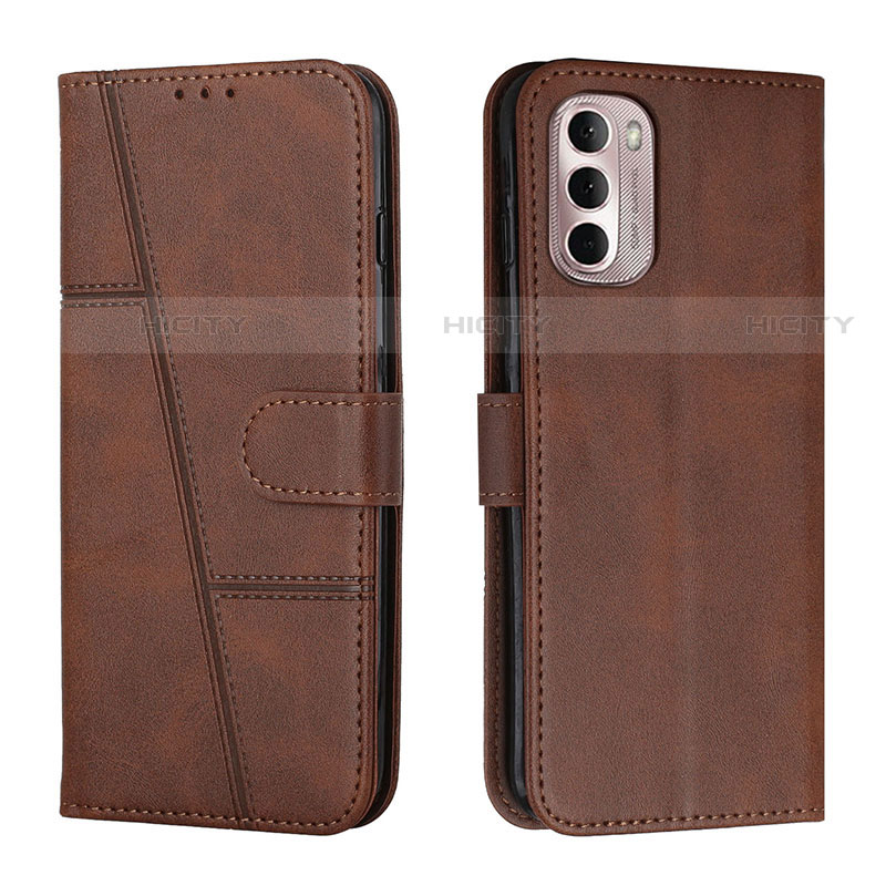 Coque Portefeuille Livre Cuir Etui Clapet Y01X pour Motorola Moto G Stylus (2022) 5G Marron Plus