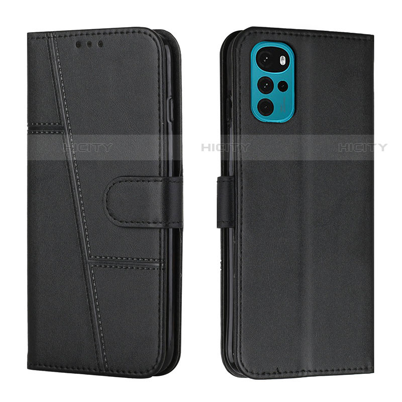 Coque Portefeuille Livre Cuir Etui Clapet Y01X pour Motorola Moto G22 Noir Plus