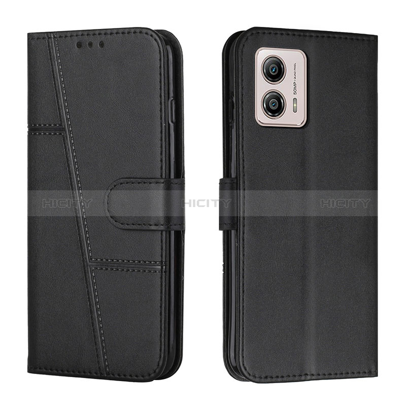 Coque Portefeuille Livre Cuir Etui Clapet Y01X pour Motorola Moto G53 5G Noir Plus