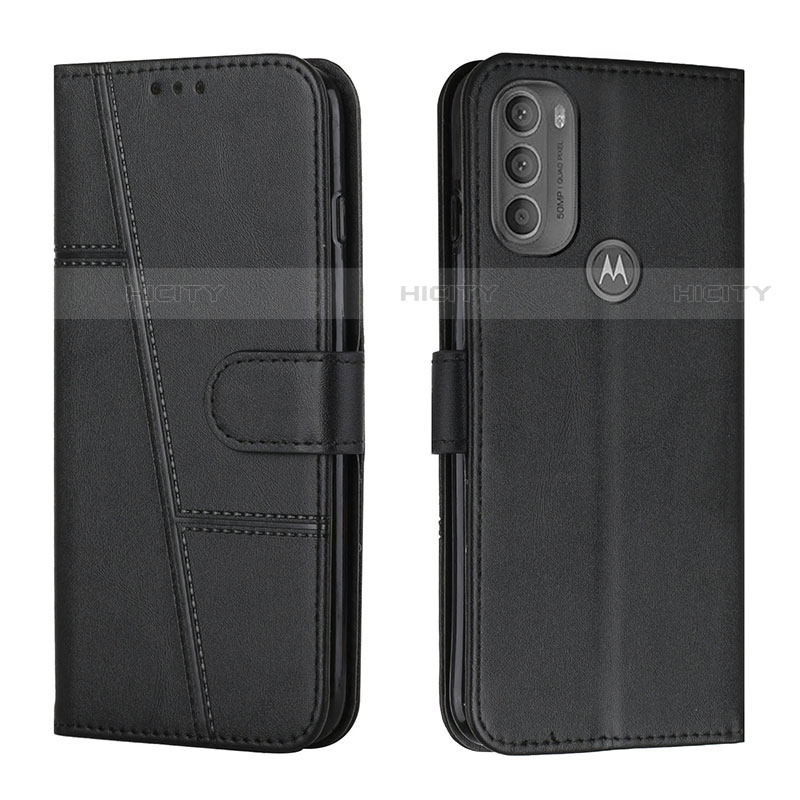 Coque Portefeuille Livre Cuir Etui Clapet Y01X pour Motorola Moto G71 5G Noir Plus