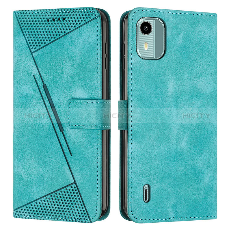 Coque Portefeuille Livre Cuir Etui Clapet Y01X pour Nokia C12 Vert Plus