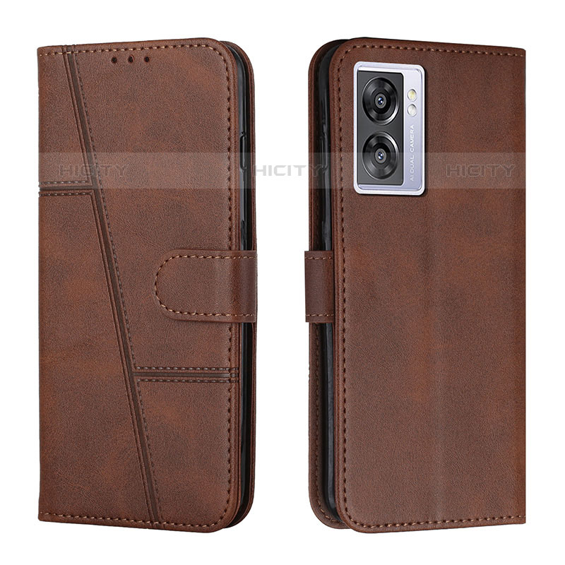 Coque Portefeuille Livre Cuir Etui Clapet Y01X pour OnePlus Nord N300 5G Marron Plus