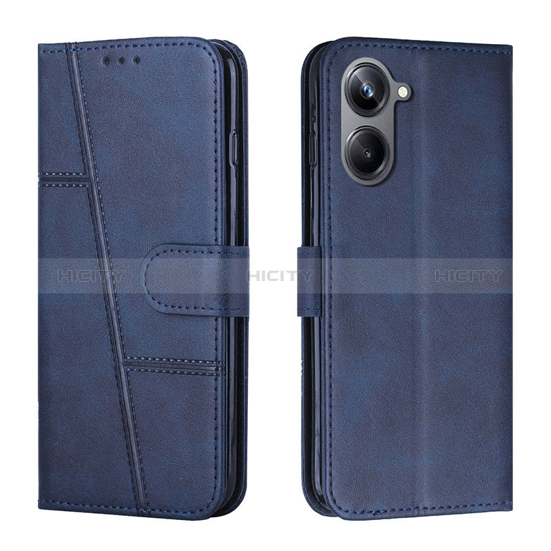 Coque Portefeuille Livre Cuir Etui Clapet Y01X pour Realme 10 4G Bleu Plus