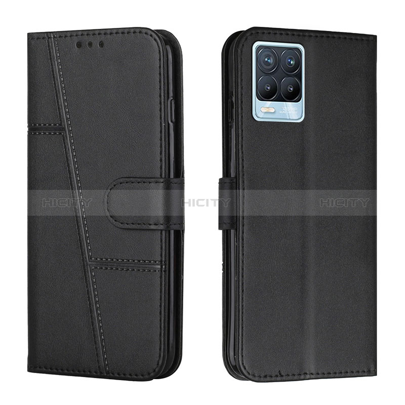 Coque Portefeuille Livre Cuir Etui Clapet Y01X pour Realme 8 4G Noir Plus