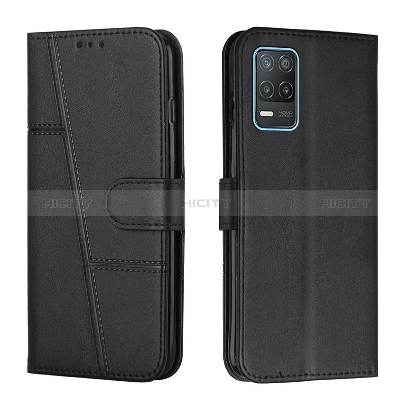 Coque Portefeuille Livre Cuir Etui Clapet Y01X pour Realme 8 5G Noir Plus