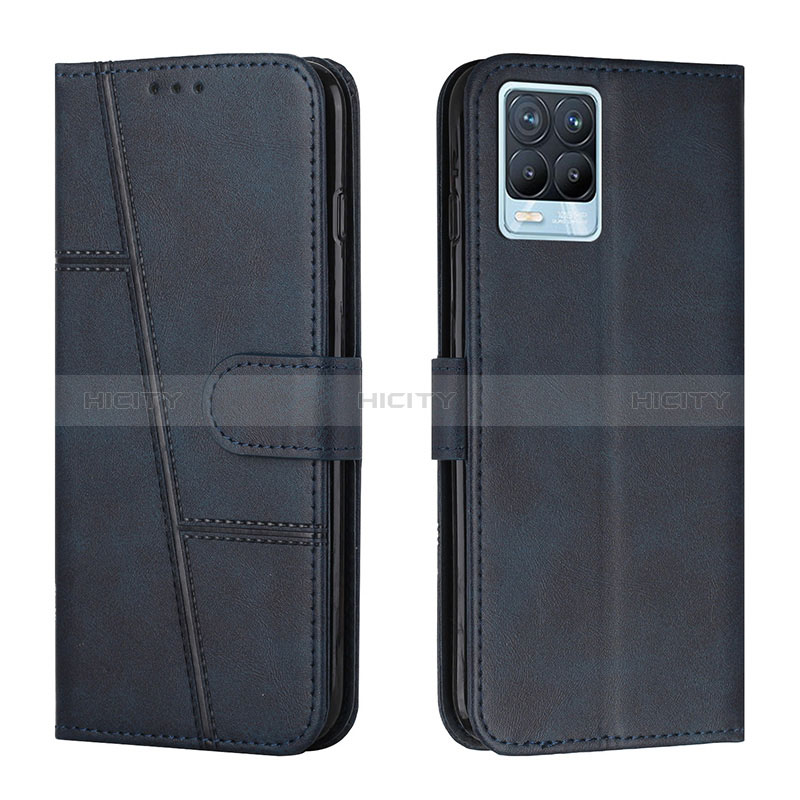 Coque Portefeuille Livre Cuir Etui Clapet Y01X pour Realme 8 Pro Bleu Plus