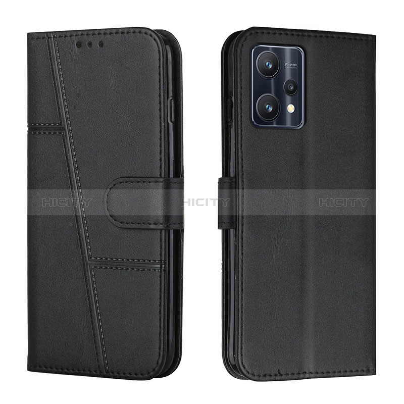 Coque Portefeuille Livre Cuir Etui Clapet Y01X pour Realme 9 4G Noir Plus