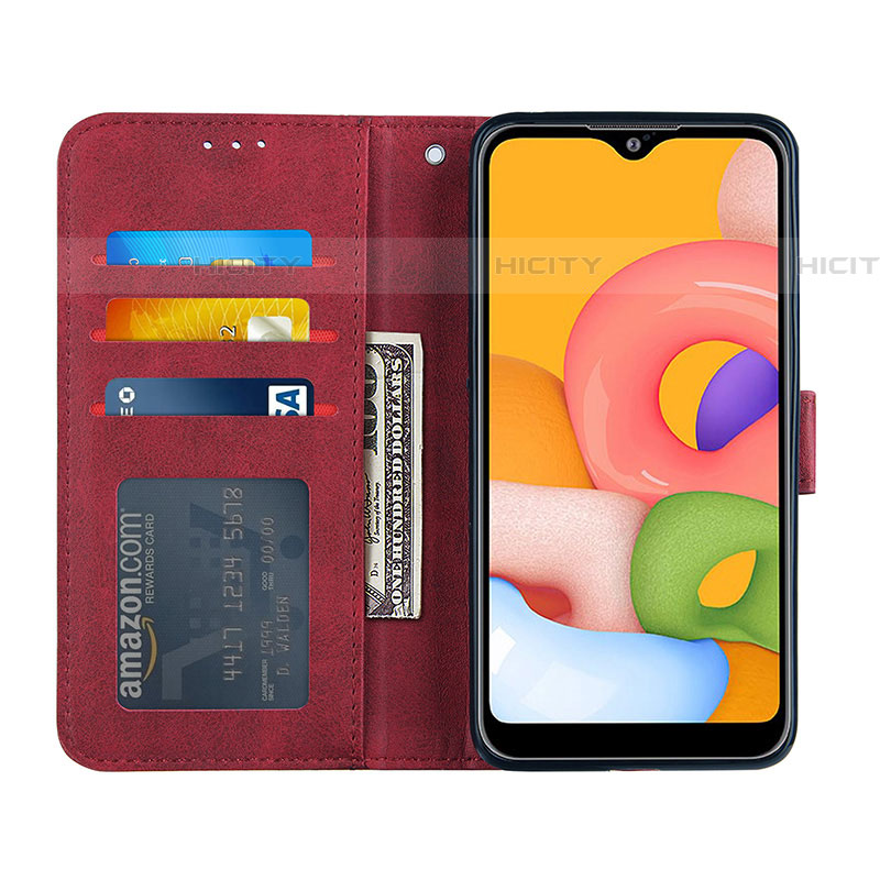 Coque Portefeuille Livre Cuir Etui Clapet Y01X pour Samsung Galaxy A01 SM-A015 Plus