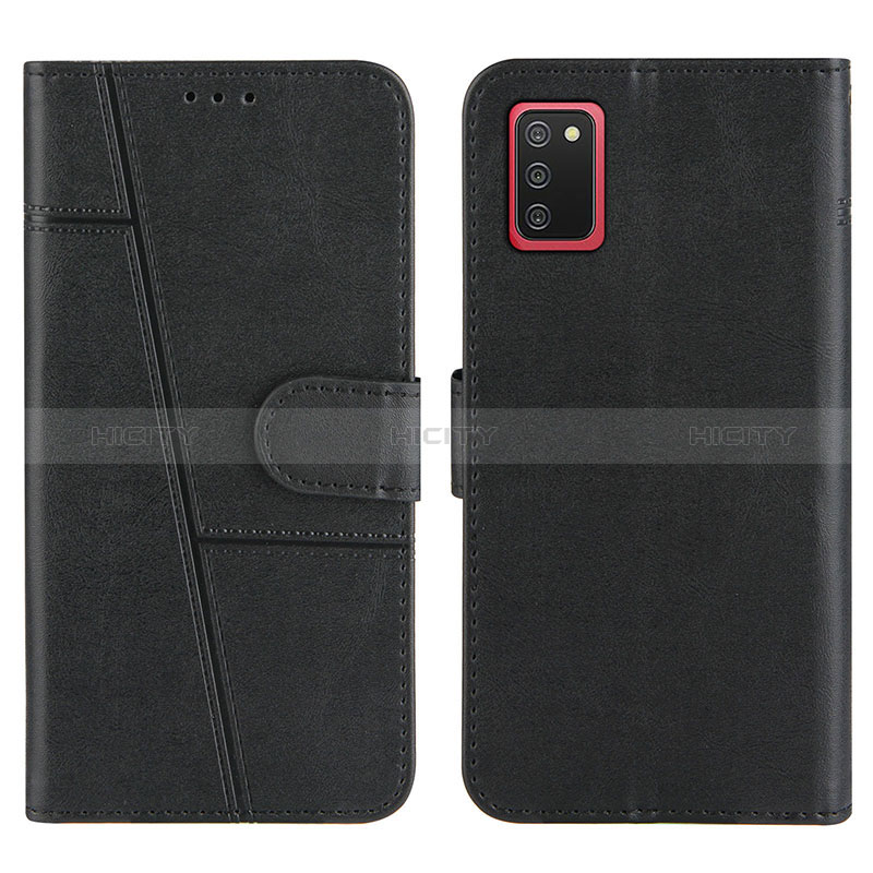 Coque Portefeuille Livre Cuir Etui Clapet Y01X pour Samsung Galaxy A02s Noir Plus