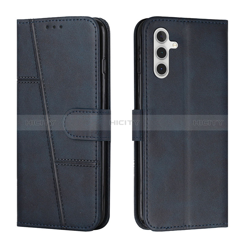 Coque Portefeuille Livre Cuir Etui Clapet Y01X pour Samsung Galaxy A04s Bleu Plus