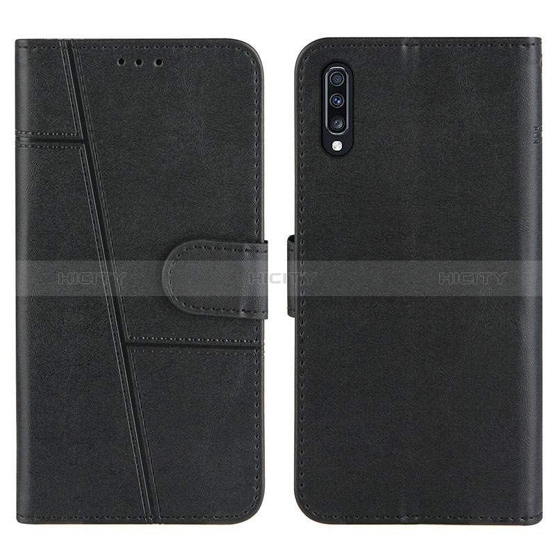 Coque Portefeuille Livre Cuir Etui Clapet Y01X pour Samsung Galaxy A30S Noir Plus