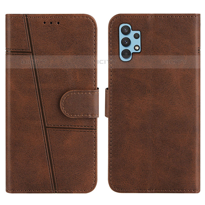 Coque Portefeuille Livre Cuir Etui Clapet Y01X pour Samsung Galaxy M32 5G Marron Plus