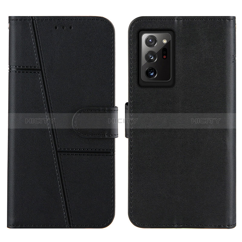 Coque Portefeuille Livre Cuir Etui Clapet Y01X pour Samsung Galaxy Note 20 Ultra 5G Noir Plus