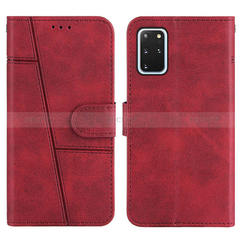 Coque Portefeuille Livre Cuir Etui Clapet Y01X pour Samsung Galaxy S20 Plus 5G Rouge Plus