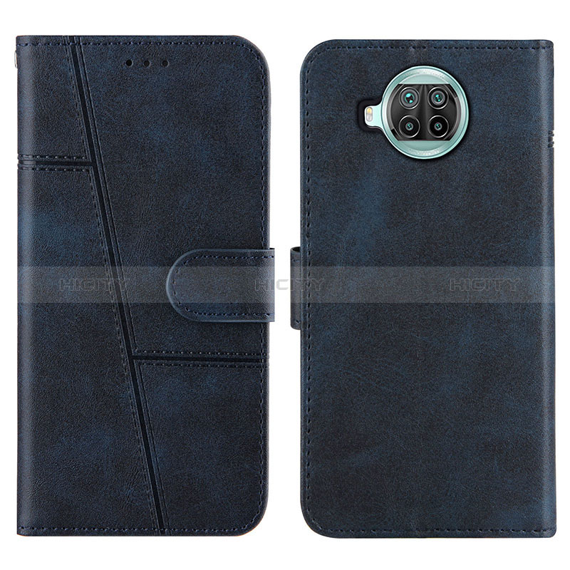 Coque Portefeuille Livre Cuir Etui Clapet Y01X pour Xiaomi Mi 10i 5G Bleu Plus