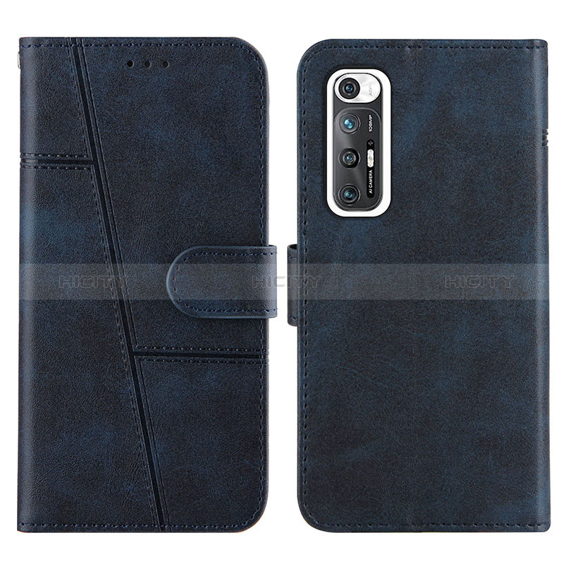 Coque Portefeuille Livre Cuir Etui Clapet Y01X pour Xiaomi Mi 10S 5G Bleu Plus