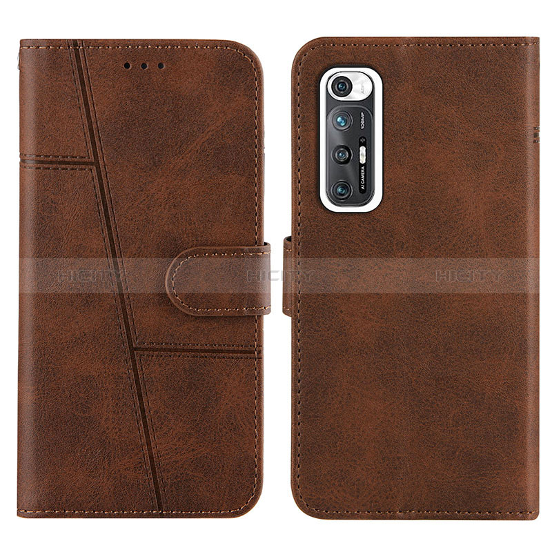 Coque Portefeuille Livre Cuir Etui Clapet Y01X pour Xiaomi Mi 10S 5G Marron Plus