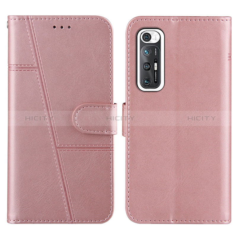 Coque Portefeuille Livre Cuir Etui Clapet Y01X pour Xiaomi Mi 10S 5G Or Rose Plus