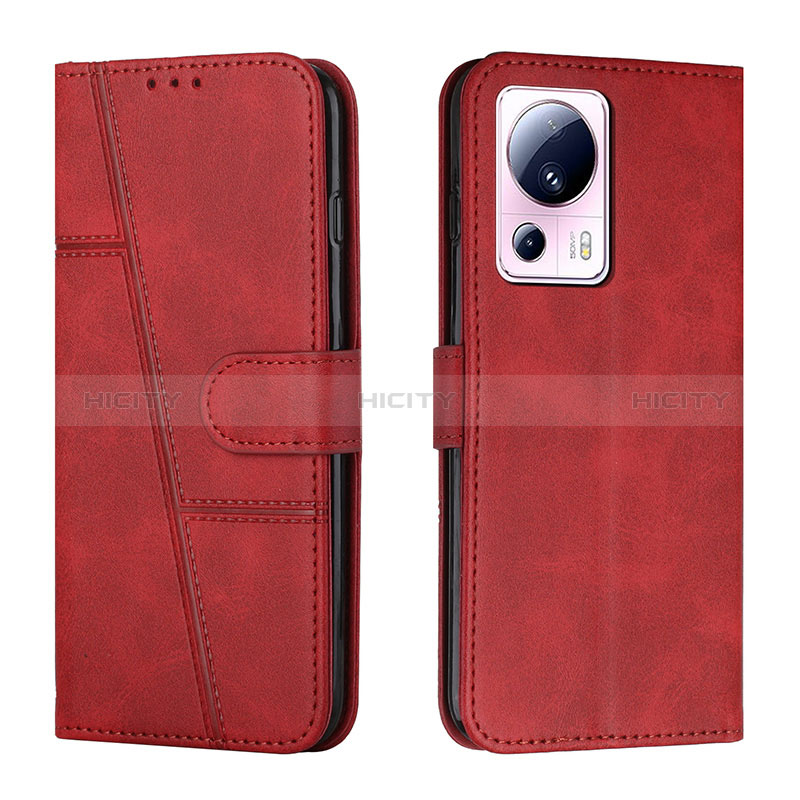 Coque Portefeuille Livre Cuir Etui Clapet Y01X pour Xiaomi Mi 12 Lite NE 5G Rouge Plus