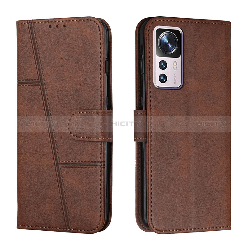 Coque Portefeuille Livre Cuir Etui Clapet Y01X pour Xiaomi Mi 12T 5G Marron Plus