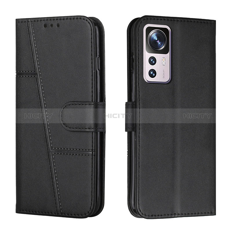 Coque Portefeuille Livre Cuir Etui Clapet Y01X pour Xiaomi Mi 12T Pro 5G Noir Plus