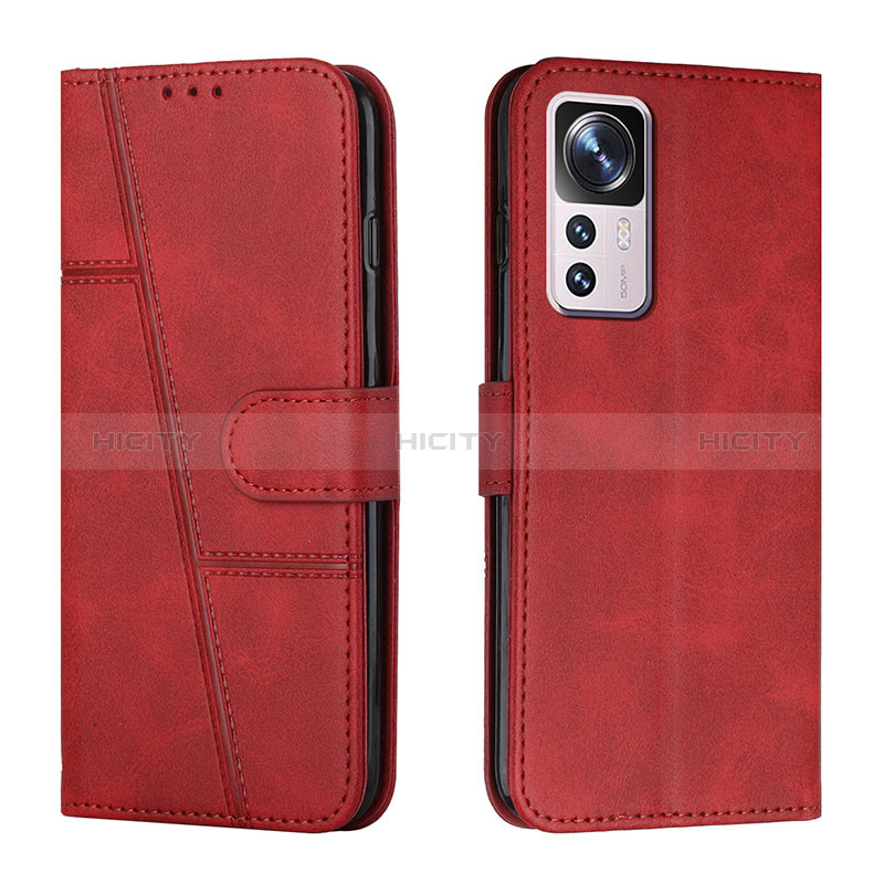 Coque Portefeuille Livre Cuir Etui Clapet Y01X pour Xiaomi Mi 12T Pro 5G Rouge Plus