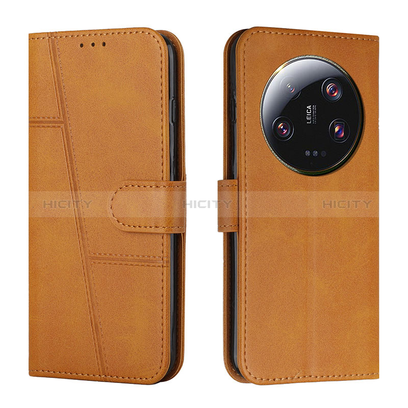 Coque Portefeuille Livre Cuir Etui Clapet Y01X pour Xiaomi Mi 13 Ultra 5G Brun Clair Plus