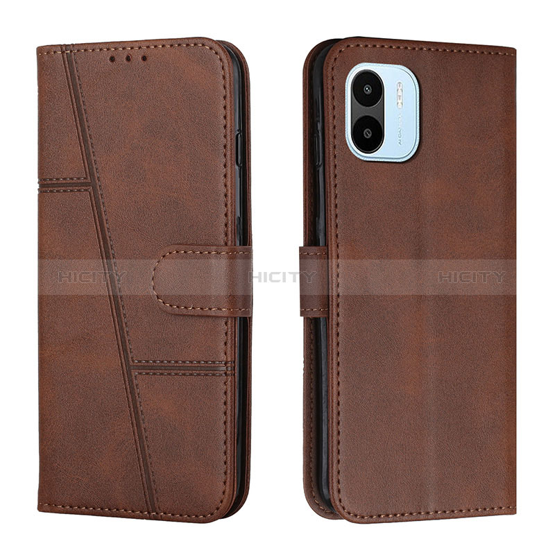 Coque Portefeuille Livre Cuir Etui Clapet Y01X pour Xiaomi Poco C50 Marron Plus