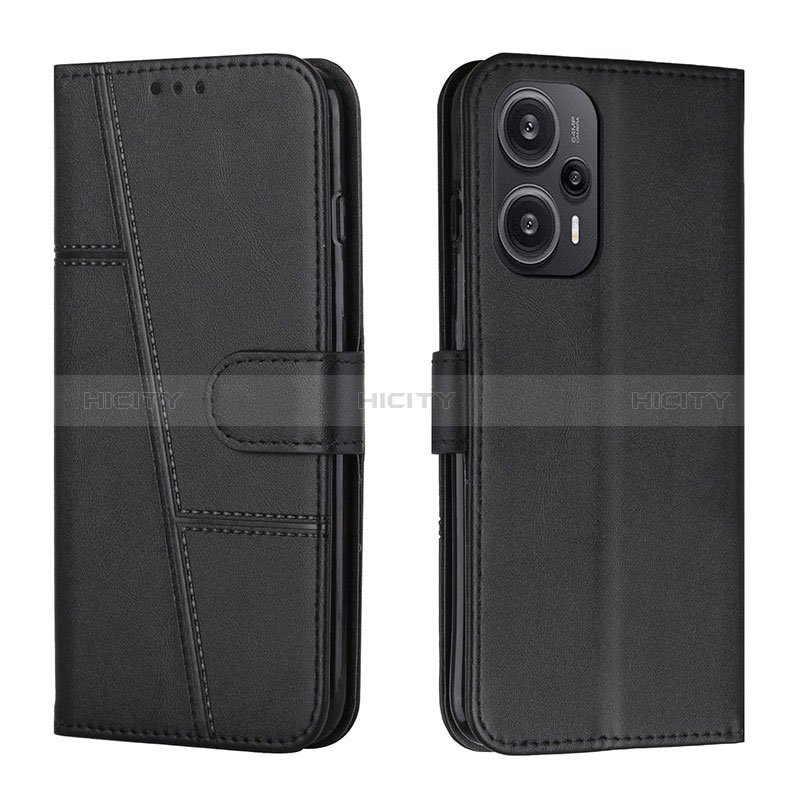 Coque Portefeuille Livre Cuir Etui Clapet Y01X pour Xiaomi Poco F5 5G Noir Plus