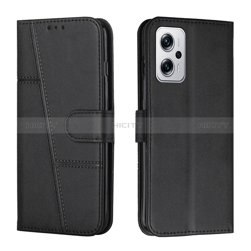 Coque Portefeuille Livre Cuir Etui Clapet Y01X pour Xiaomi Poco X4 GT 5G Noir Plus