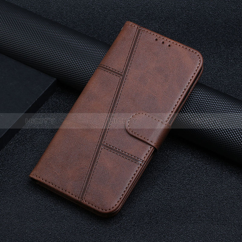 Coque Portefeuille Livre Cuir Etui Clapet Y01X pour Xiaomi Poco X5 Pro 5G Marron Plus