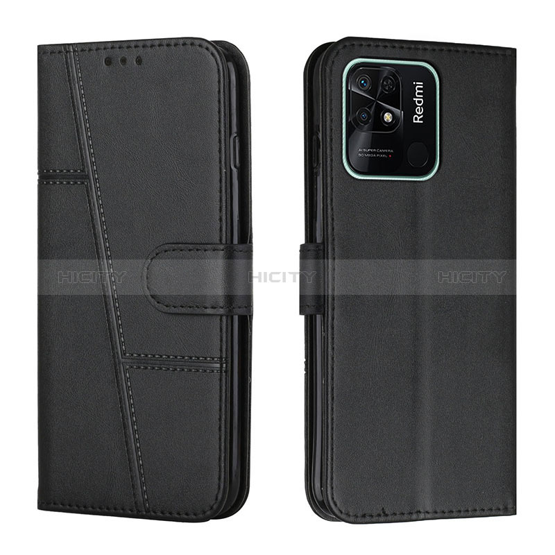 Coque Portefeuille Livre Cuir Etui Clapet Y01X pour Xiaomi Redmi 10 Power Noir Plus